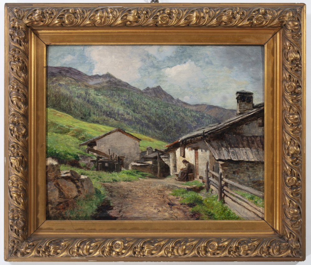 carlo pollonera: Contadina al sole